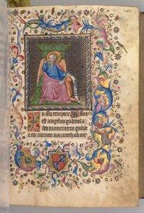 Godziny Karola Szlachetnego, króla Nawarry 1361-1425: fol. 23r, Św. 1405. autorstwa Master of the Brussels Initials and Associates