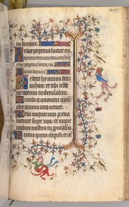 Godziny Karola Szlachetnego, króla Nawarry 1361-1425: fol. 242r, Tekst, c. 1405. autorstwa Master of the Brussels Initials and Associates