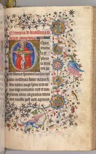 Godziny Karola Szlachetnego, króla Nawarry 1361-1425: fol. 259r, Trójca Święta, ok. 259r. 1405. autorstwa Master of the Brussels Initials and Associates