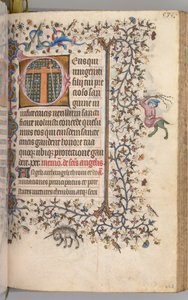 Godziny Karola Szlachetnego, króla Nawarry 1361-1425: fol. 262r, Instrumenty Męki Pańskiej, ok. n.e. 1 autorstwa Master of the Brussels Initials and Associates