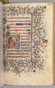 Godziny Karola Szlachetnego, króla Nawarry 1361-1425: fol. 265r, św. 1405. autorstwa Master of the Brussels Initials and Associates