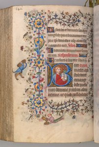 Godziny Karola Szlachetnego, króla Nawarry 1361-1425: fol. 267v, Tekst, c. 1405. autorstwa Master of the Brussels Initials and Associates
