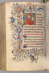 Godziny Karola Szlachetnego, króla Nawarry 1361-1425, fol. 275v, św. 1405. autorstwa Master of the Brussels Initials and Associates