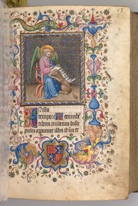 Godziny Karola Szlachetnego, króla Nawarry 1361-1425: fol. 27r, Św. 1405. autorstwa Master of the Brussels Initials and Associates