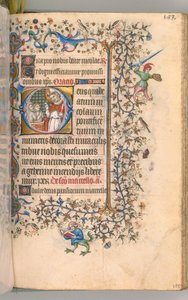 Godziny Karola Szlachetnego, króla Nawarry 1361-1425, fol. 2865r, św. 1405. autorstwa Master of the Brussels Initials and Associates