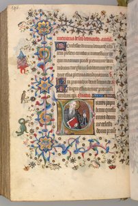 Godziny Karola Szlachetnego, króla Nawarry 1361-1425, fol. 292v, św. 1405. autorstwa Master of the Brussels Initials and Associates