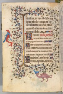 Godziny Karola Szlachetnego, króla Nawarry 1361-1425, fol. 321v, Popiersie Śmierci, c. 1405. autorstwa Master of the Brussels Initials and Associates
