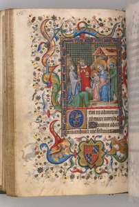Godziny Karola Szlachetnego, króla Nawarry 1361-1425: fol. 78v, Adoracja Seksty Trzech Króli, c.