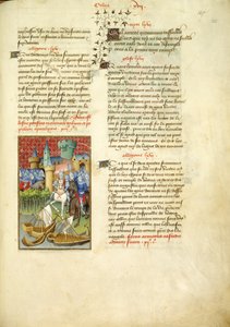 Harley 4431, fol.125, armia Telamona wkracza do Troi, z „Dzieła zebrane Christine de Pisan”