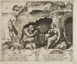 Apulejusz przemieniony w osła autorstwa Master of the Die