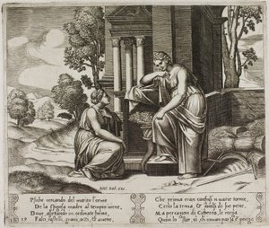 Ceres odmawia jakiejkolwiek pomocy dla psyche autorstwa Master of the Die