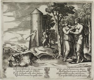 Psyche odchodzi do zaświatów autorstwa Master of the Die