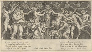 Lustro rzymskiej świetności: Ofiara dla Priapa, XVI w., XVI w. autorstwa Master of the Die