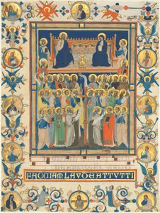 Chrystus i Dziewica na tronie z czterdziestoma świętymi