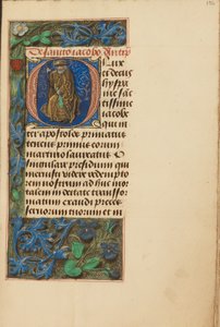 Inicjał O: Święty Jakub Większy autorstwa Master of the Dresden Prayer Book
