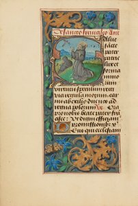 Początkowe S: Stygmatyzacja świętego Franciszka autorstwa Master of the Dresden Prayer Book