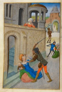 Masakra niewinnych. autorstwa Master of the Dresden Prayer Books
