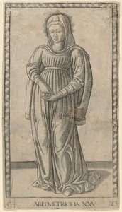 Aritmetricha (arytmetyka) autorstwa Master of the E Series Tarocchi