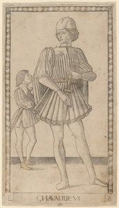 Kawaler (skoczek) autorstwa Master of the E Series Tarocchi