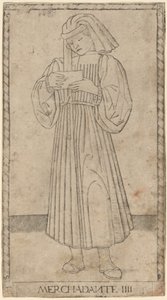 Kupiec (Kupiec) autorstwa Master of the E Series Tarocchi