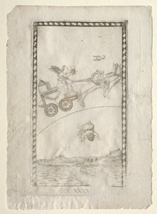 Słońce (z Tarocchi, seria A: Firmaments of the Universe, #44) autorstwa Master of the E Series Tarocchi