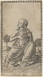 Talia (Thalia) autorstwa Master of the E Series Tarocchi