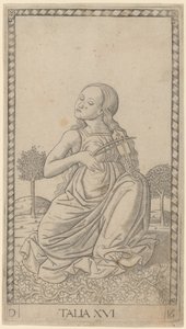 Talia (Thalia) autorstwa Master of the E Series Tarocchi