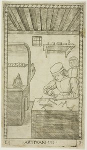 Rzemieślnik, płyta trzecia z The Ranks and Conditions of Men autorstwa Master of the E Series Tarocchi