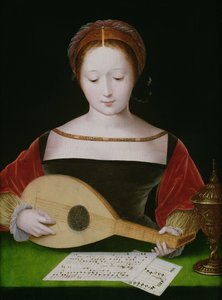 Maria Magdalena grająca na lutni