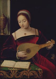 Maria Magdalena grająca na lutni