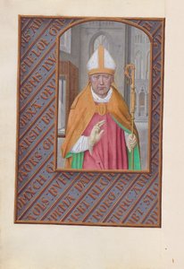 Godzinki królowej Izabeli Katolickiej, królowej Hiszpanii:  Fol. 183v, św. autorstwa Master of the First Prayerbook of Maximillian