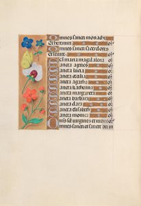 Godziny królowej Izabeli Katolickiej, królowej Hiszpanii: Fol. 212v, ok. 1500. autorstwa Master of the First Prayerbook of Maximillian