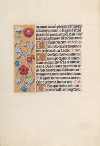 Godziny królowej Izabeli Katolickiej, królowej Hiszpanii: Fol. 28v, ok. 1500. autorstwa Master of the First Prayerbook of Maximillian
