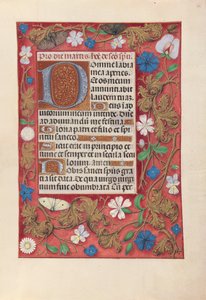 Godzinki królowej Izabeli Katolickiej, królowej Hiszpanii:  Fol. 32r autorstwa Master of the First Prayerbook of Maximillian