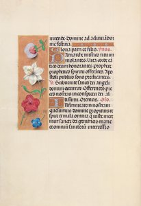 Godziny królowej Izabeli Katolickiej, królowej Hiszpanii: Fol. 39v, ok. 1500. autorstwa Master of the First Prayerbook of Maximillian