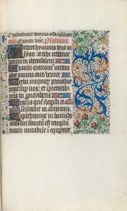 Księga godzin (użytkowanie Rouen): fol. 136r autorstwa Master of the Geneva Latini