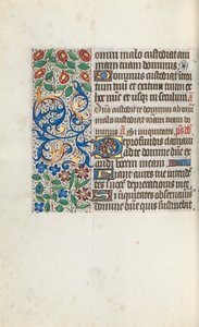 Księga godzin Korzystanie z Rouen: fol. 105v, ok. 1470. autorstwa Master of the Geneva Latini