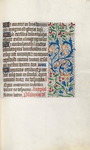 Księga godzin Korzystanie z Rouen: fol. 107r, ok. 1470. autorstwa Master of the Geneva Latini