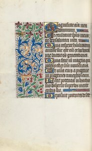Księga godzin Korzystanie z Rouen: fol. 107v, ok. 1470. autorstwa Master of the Geneva Latini