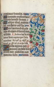 Księga godzin Korzystanie z Rouen: fol. 108r, ok. 1470. autorstwa Master of the Geneva Latini