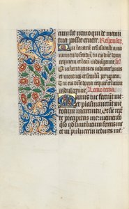 Księga godzin Korzystanie z Rouen: fol. 116v, ok. 1470. autorstwa Master of the Geneva Latini