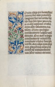 Księga godzin Korzystanie z Rouen: fol. 23v, ok. 1470. autorstwa Master of the Geneva Latini