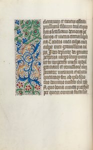 Księga godzin Korzystanie z Rouen: fol. 25v, ok. 1470. autorstwa Master of the Geneva Latini