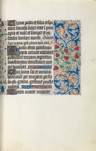 Księga godzin Korzystanie z Rouen: fol. 30r, ok. 1470. autorstwa Master of the Geneva Latini