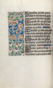 Księga godzin Korzystanie z Rouen: fol. 34v, ok. 1470. autorstwa Master of the Geneva Latini