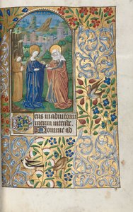 Księga godzin Korzystanie z Rouen: fol. 39r, Nawiedzenie, rozdz. 1470.