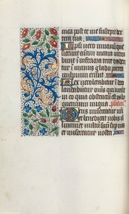 Księga godzin Korzystanie z Rouen: fol. 40v, ok. 1470. autorstwa Master of the Geneva Latini