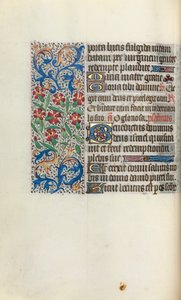 Księga godzin Korzystanie z Rouen: fol. 47v, ok. 1470. autorstwa Master of the Geneva Latini