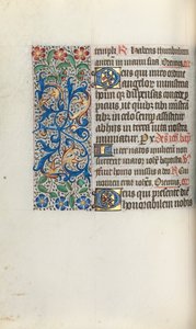 Księga godzin Korzystanie z Rouen: fol. 50v, ok. 1470. autorstwa Master of the Geneva Latini