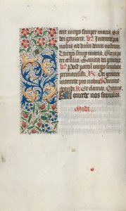 Księga godzin Korzystanie z Rouen: fol. 63v, ok. 1470. autorstwa Master of the Geneva Latini